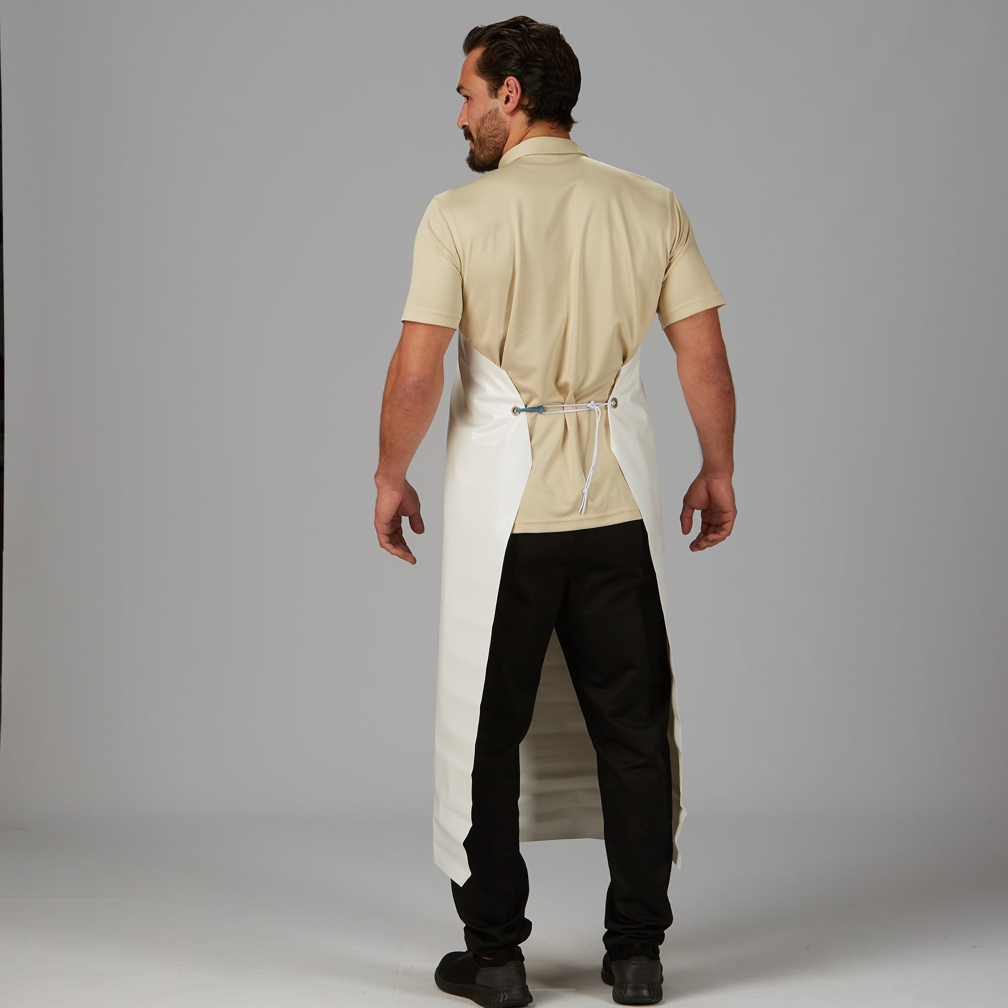 GARY'S Aprons Aure tablier cuisine blanc 115x90 cm vinyle