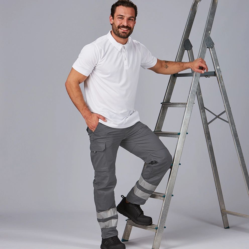 Gary's Arce pantalon travail réfléchissant noir