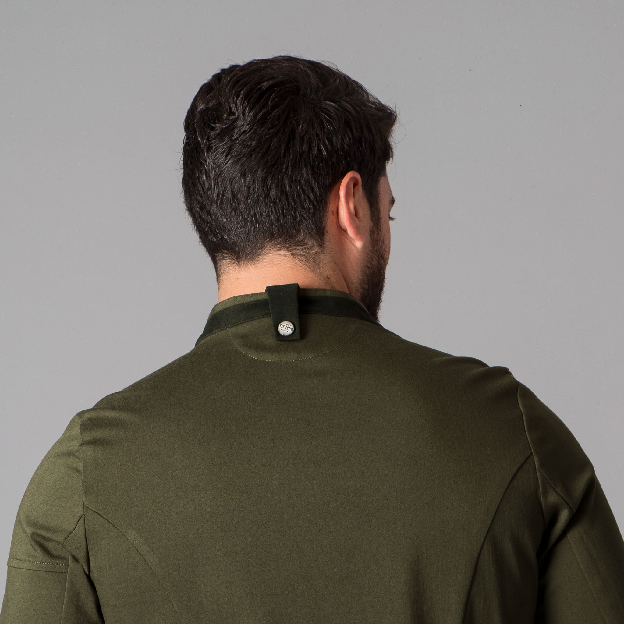 Gary's Duran veste cuisine unisexe kaki stretch