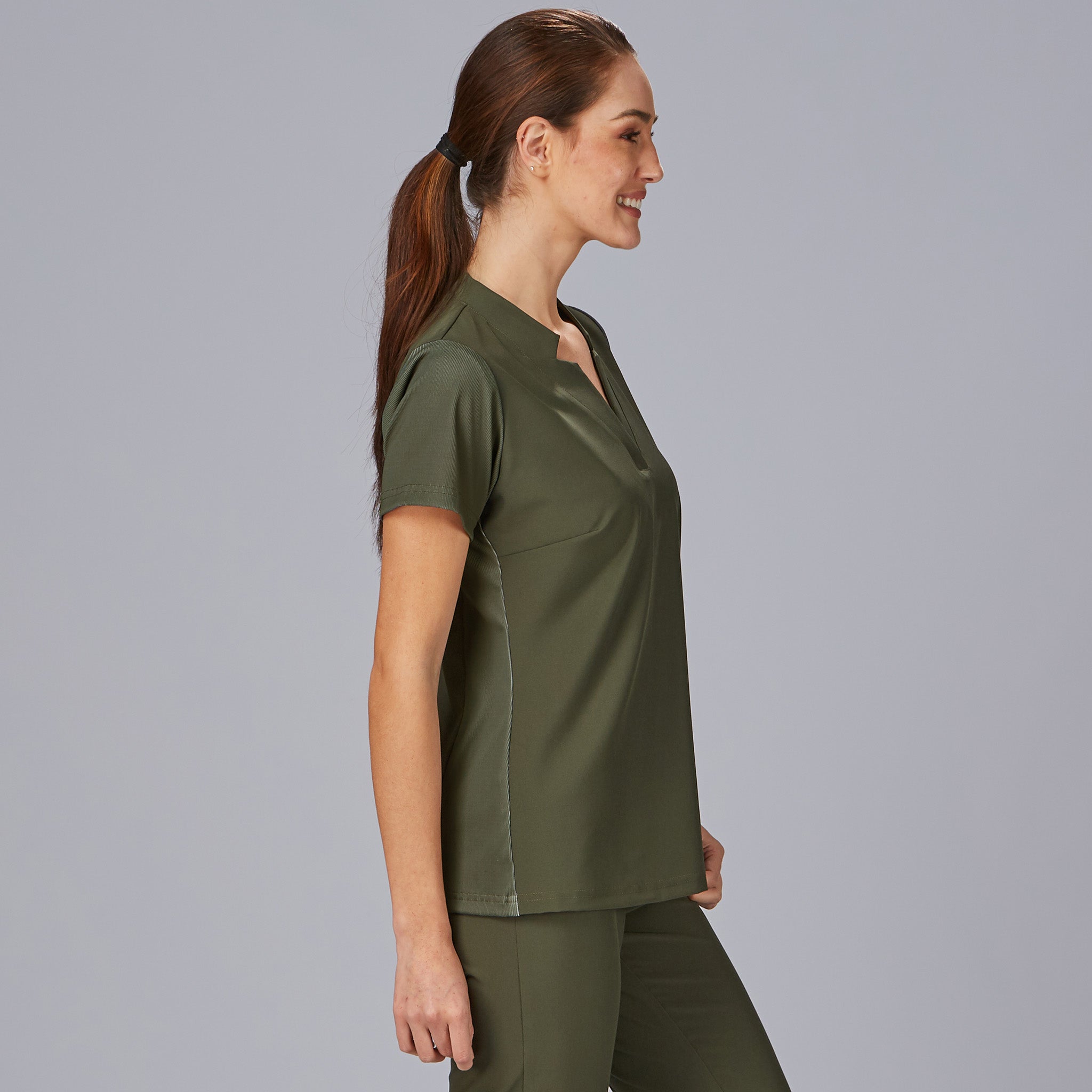 Gary's Rosell blouse médicale femme noire microfibre