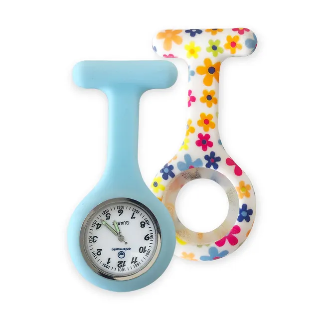 Enfermania Colorflower pack montre silicone infirmière + housse