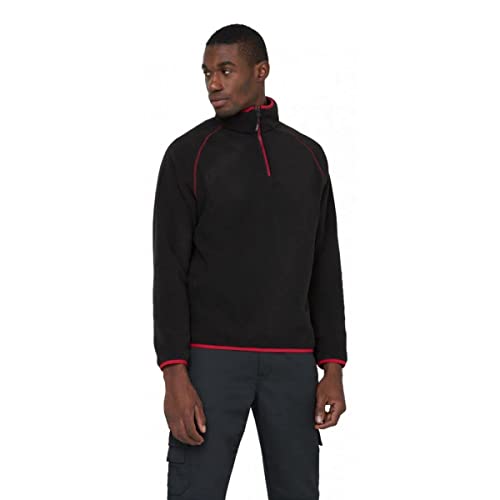 Dickies Smithfield Two Tone sweat polaire noir rouge XL