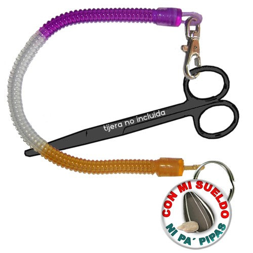 Enfermania Regalos porte-ciseaux spiralé badge PIPAS
