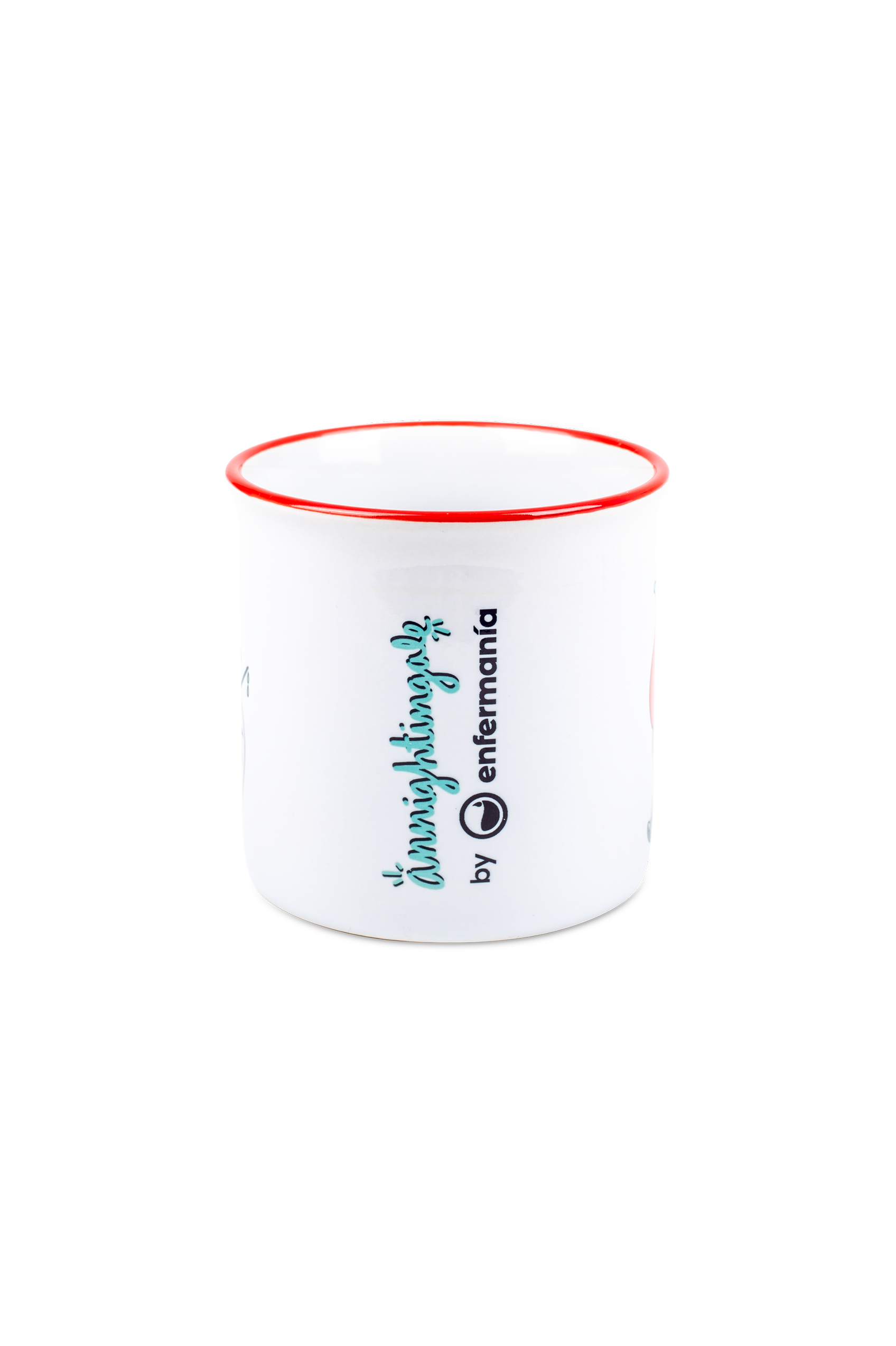Enfermania Rebelheart mug céramique rouge vintage 300 ml