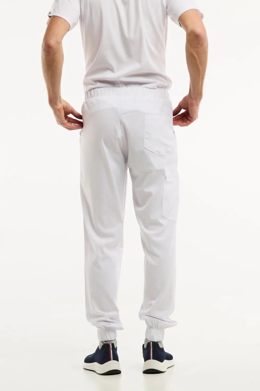 Aelin LUCA pantalon médical homme blanc 3 poches