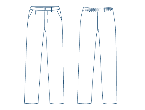 Gary's Pants pantalon écolier enfant gris clair élastique
