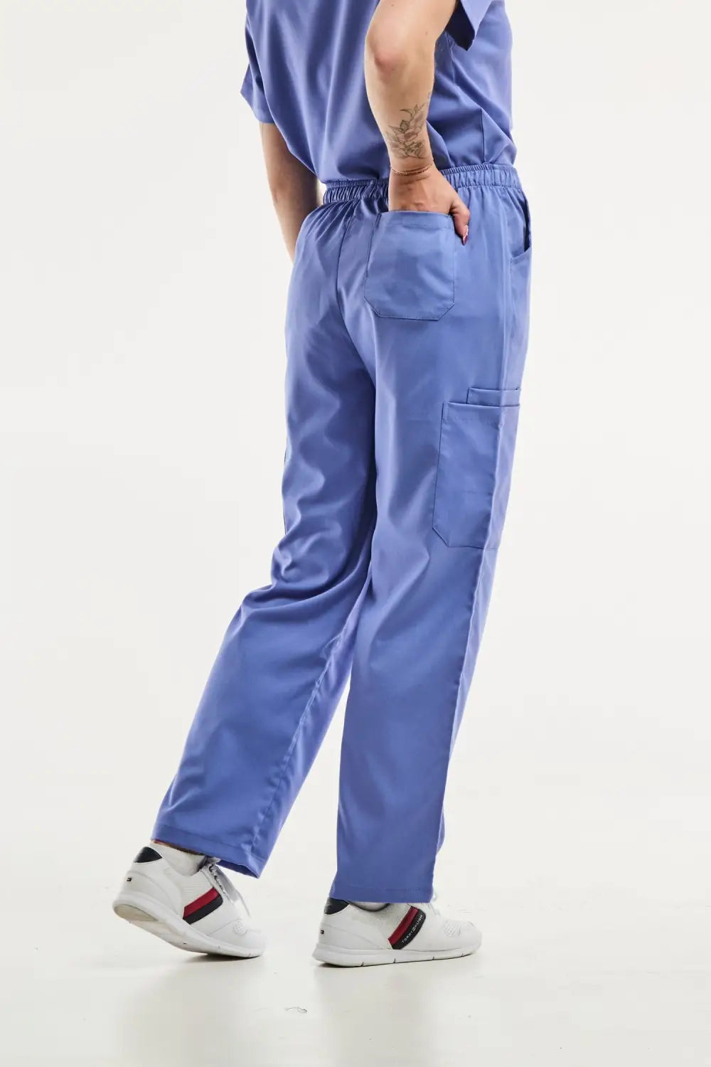 Aelin EMMA Pantalon médical femme bleu stretch