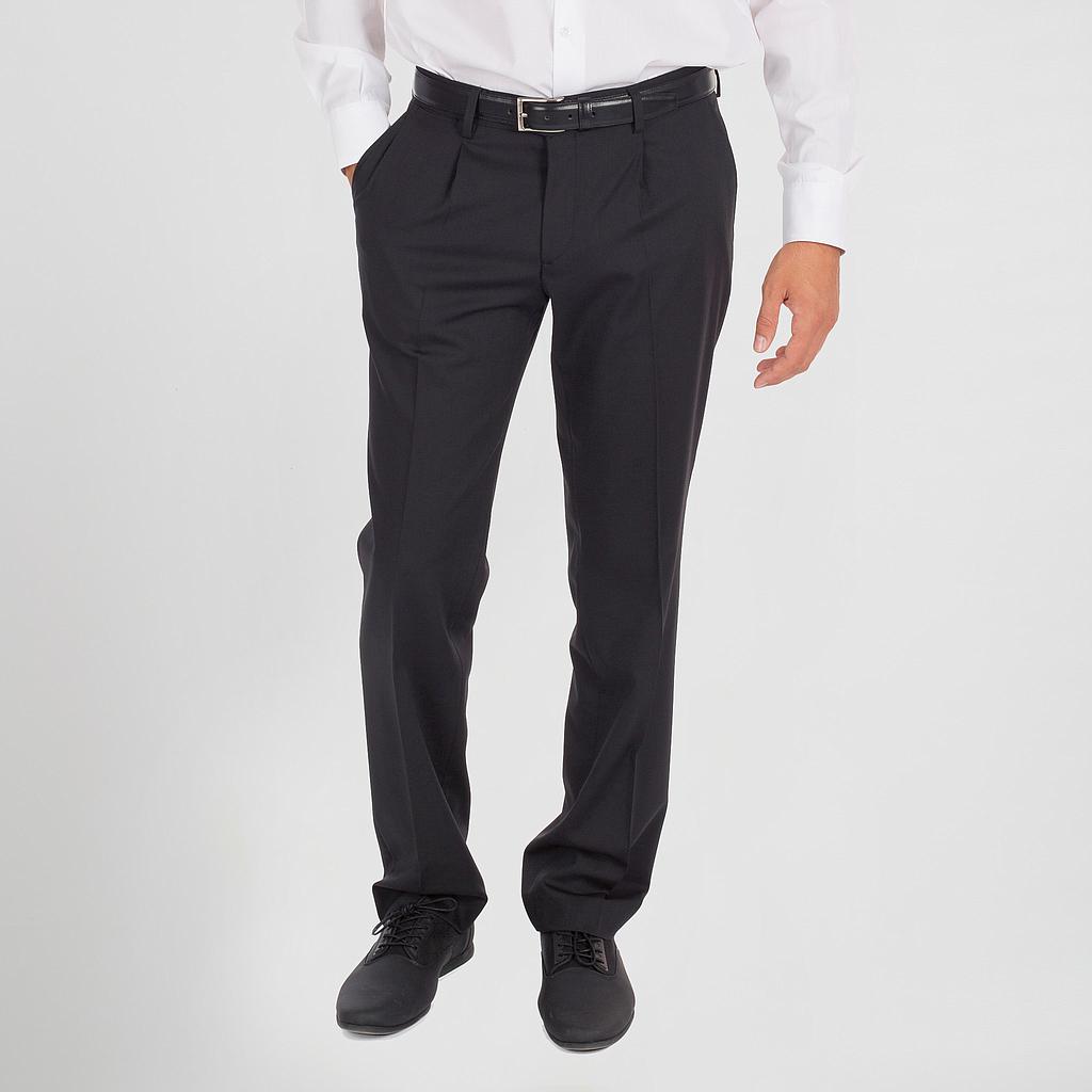 Gary's Pants pantalon homme pinces noir 48 comfort laine