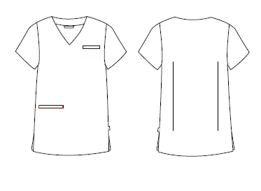 GARY'S Hope blouse médicale unisexe imprimé antibactérienne