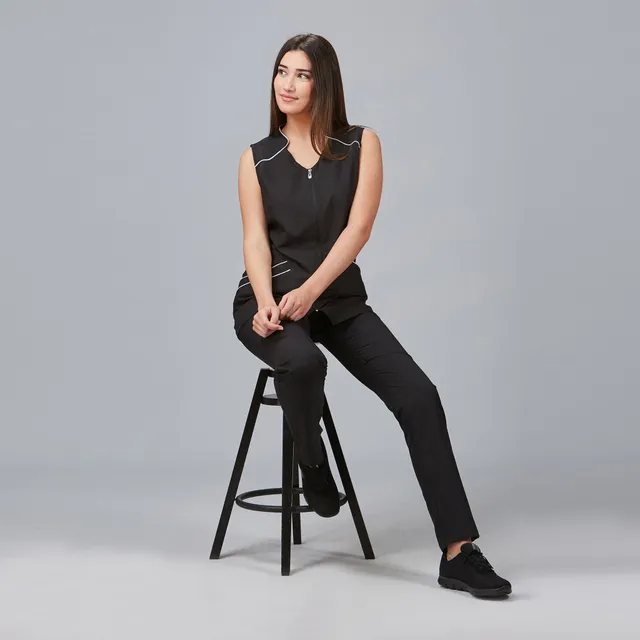 Gary's Begonia blouse travail femme blanche sans manches