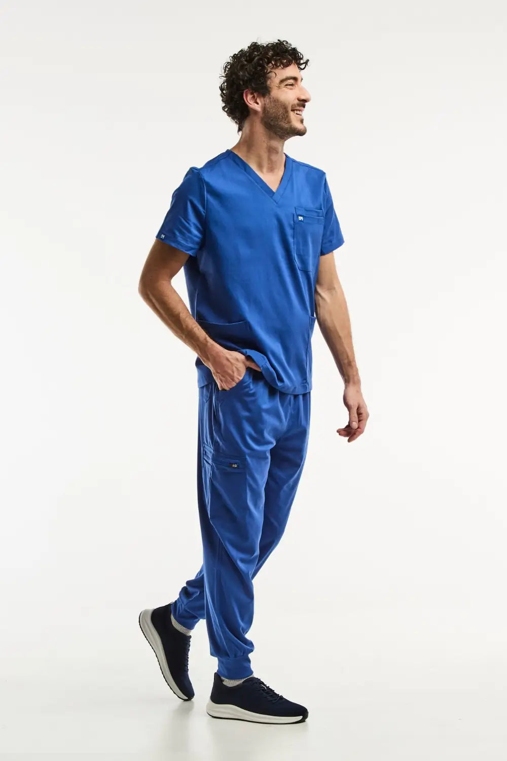 Aelin LUCA Jogger tenue médicale homme bleu roi