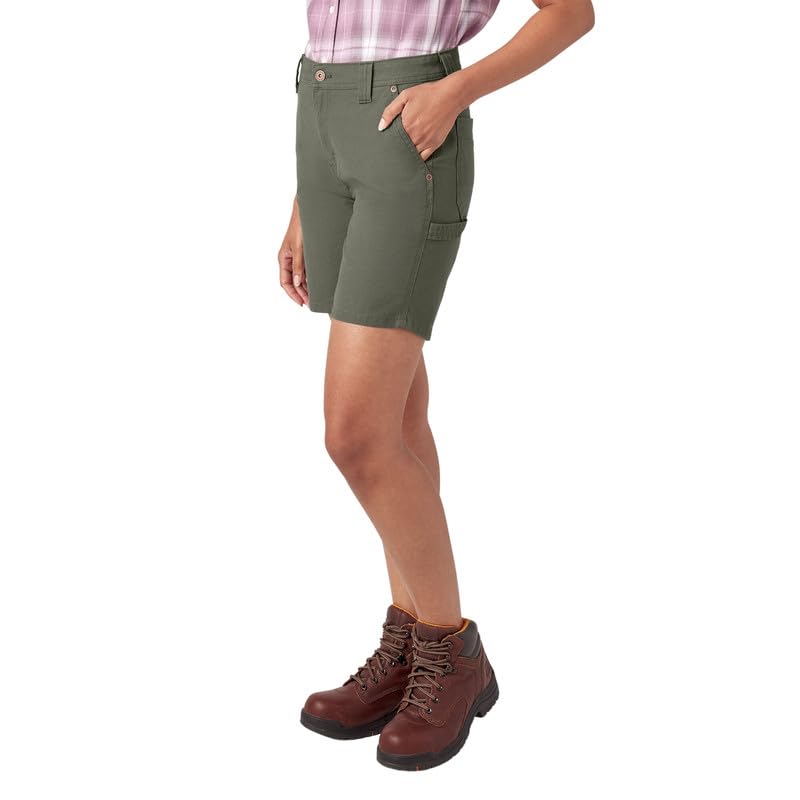 Dickies Carpenter Duck Short Femme Noir 34W Toile