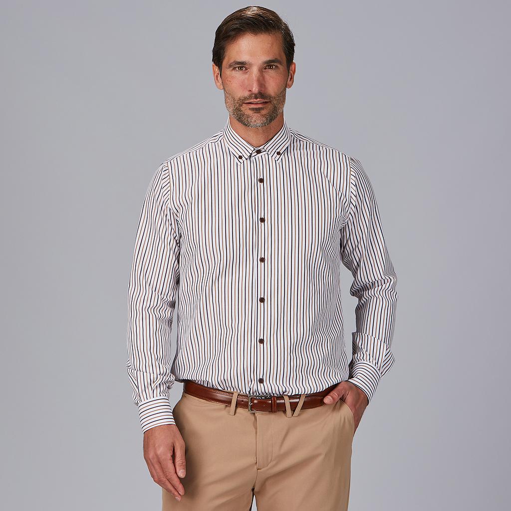 Chemise Gary's Alessandro rayée homme bleu marine M