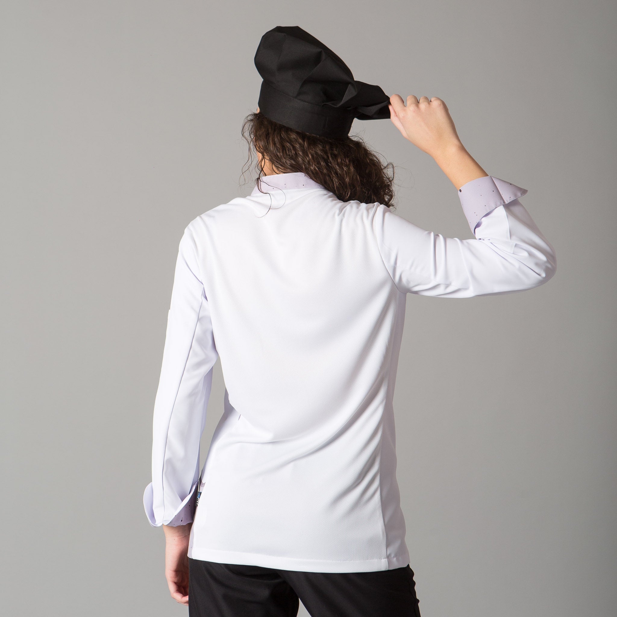 Gary's Leiva veste cuisine unisexe blanche polyester
