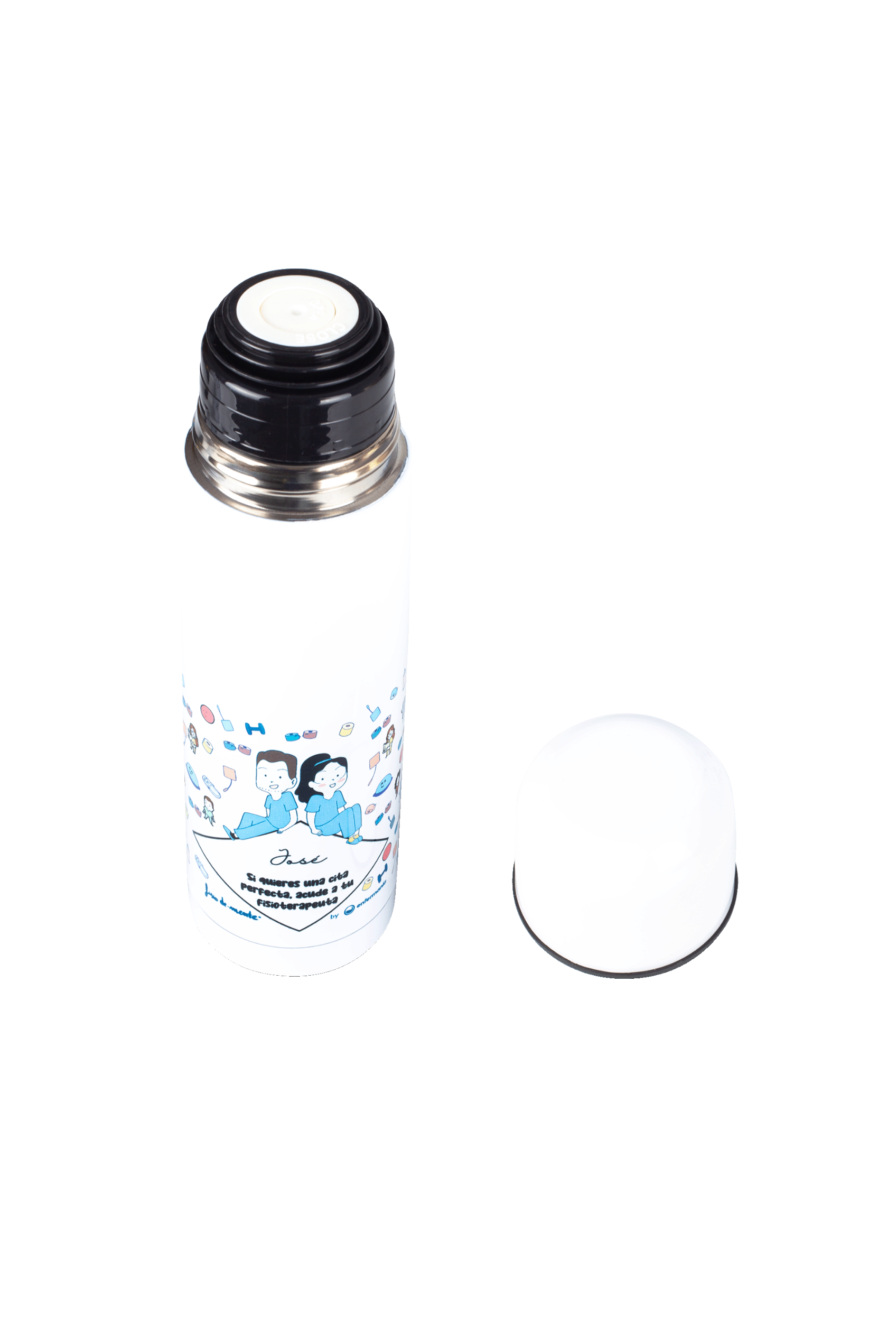 Enfermania Regalos thermos inox Fisio 700 ml acier