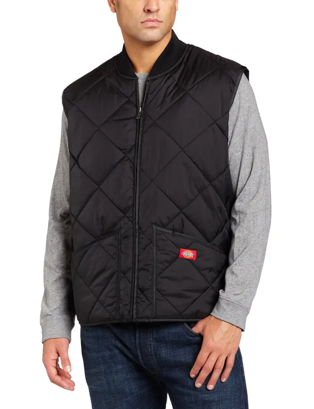 Dickies Diamond gilet matelassé homme noir M déperlant