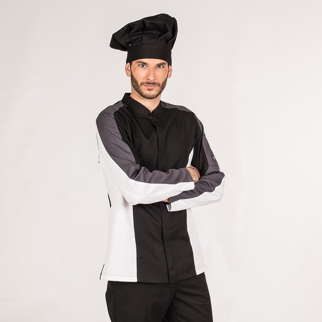 GARY'S Morfeo veste cuisine homme noir 001 Coolmax