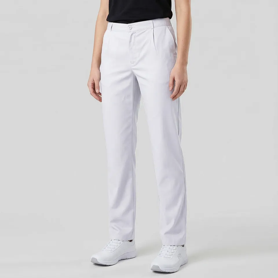GARY'S Twill pantalon médical blanc poches italiennes