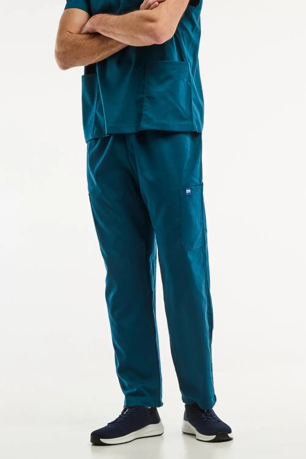 Aelin LUCA pantalon médical homme vert turquoise stretch