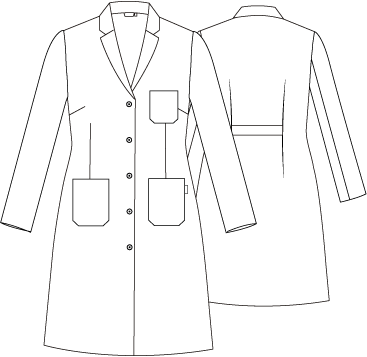 Gary's Blouse Médicale Femme Blanche Manches Longues