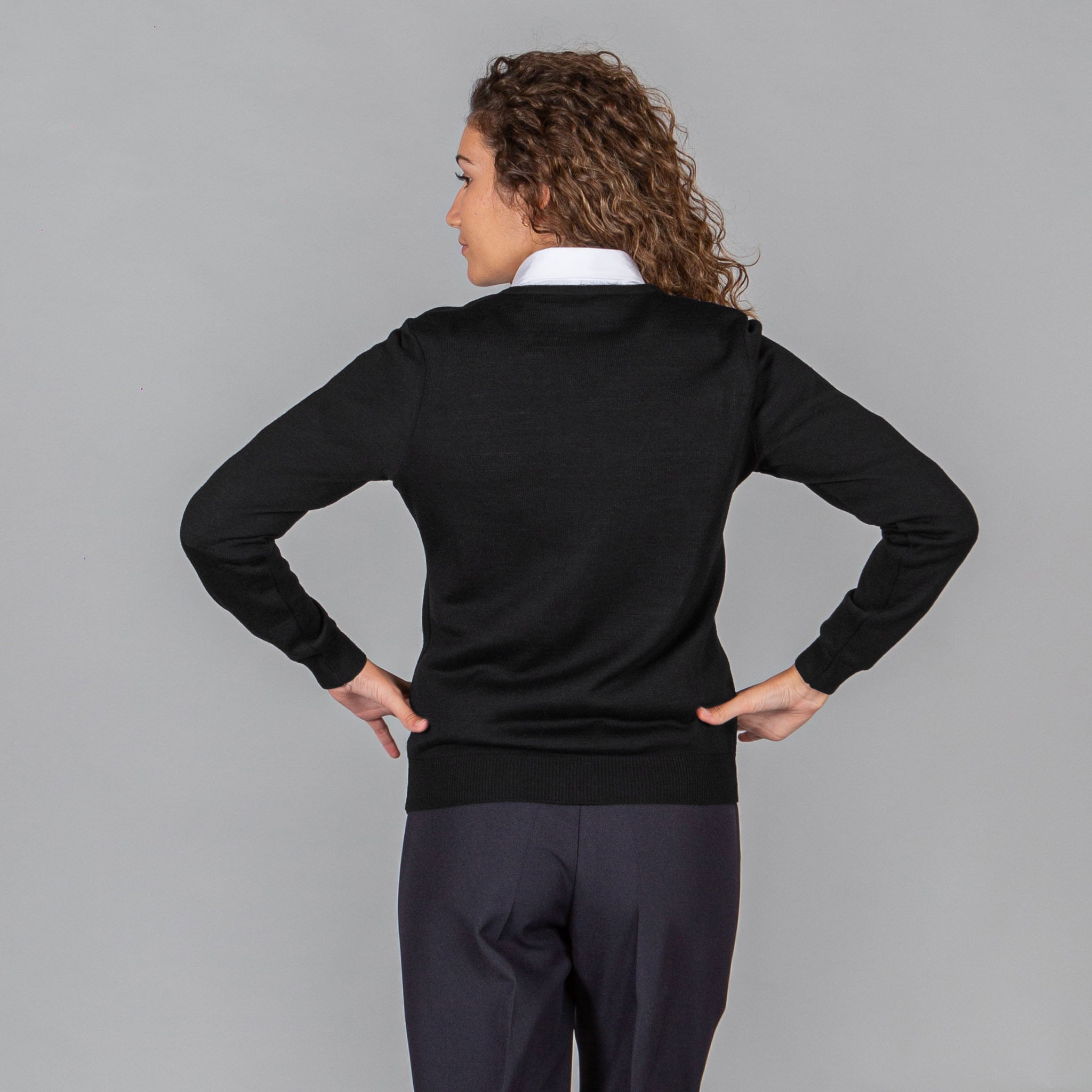 Gary's Knit gilet femme zip noir maille fine