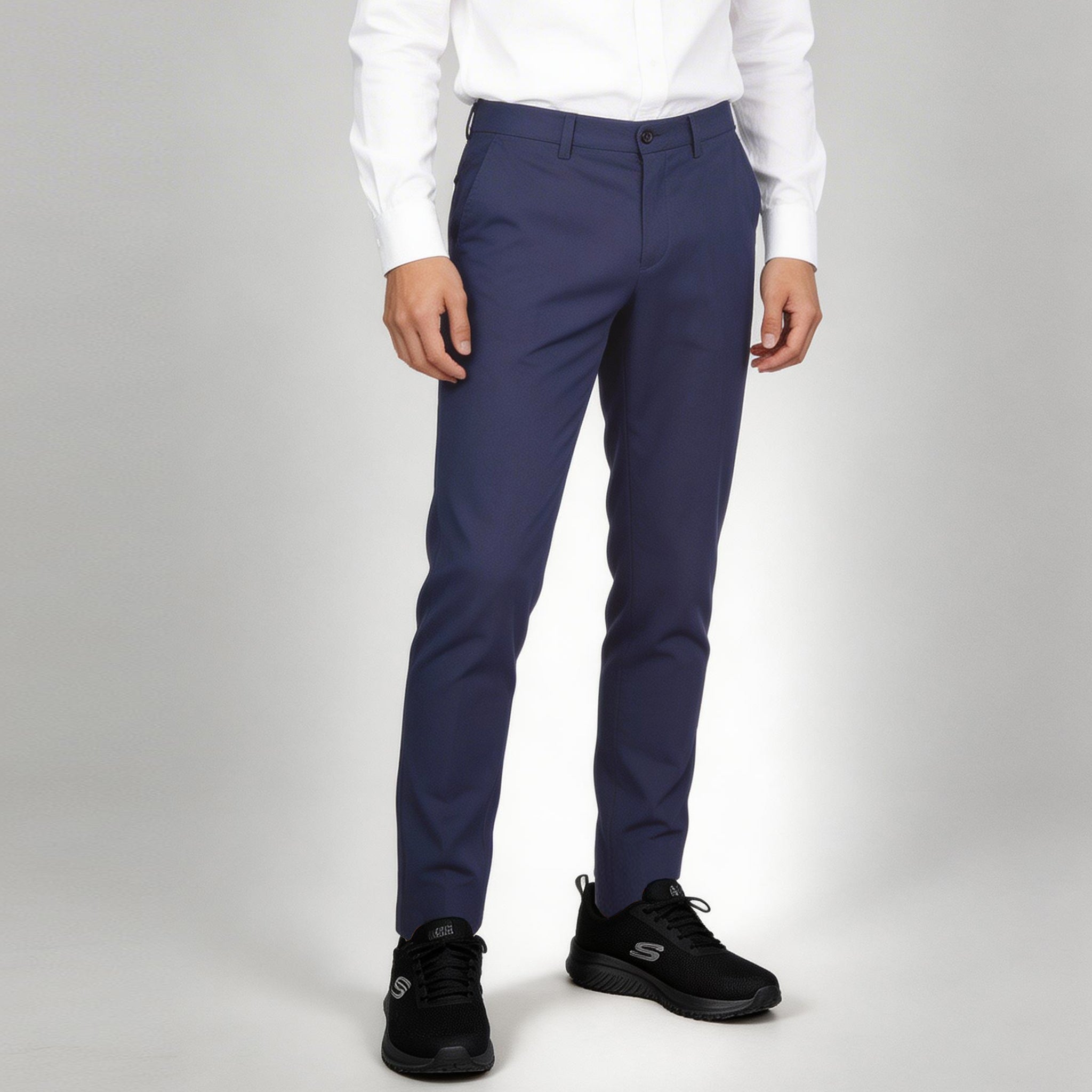 GARY'S pantalon chino homme noir slim stretch coton