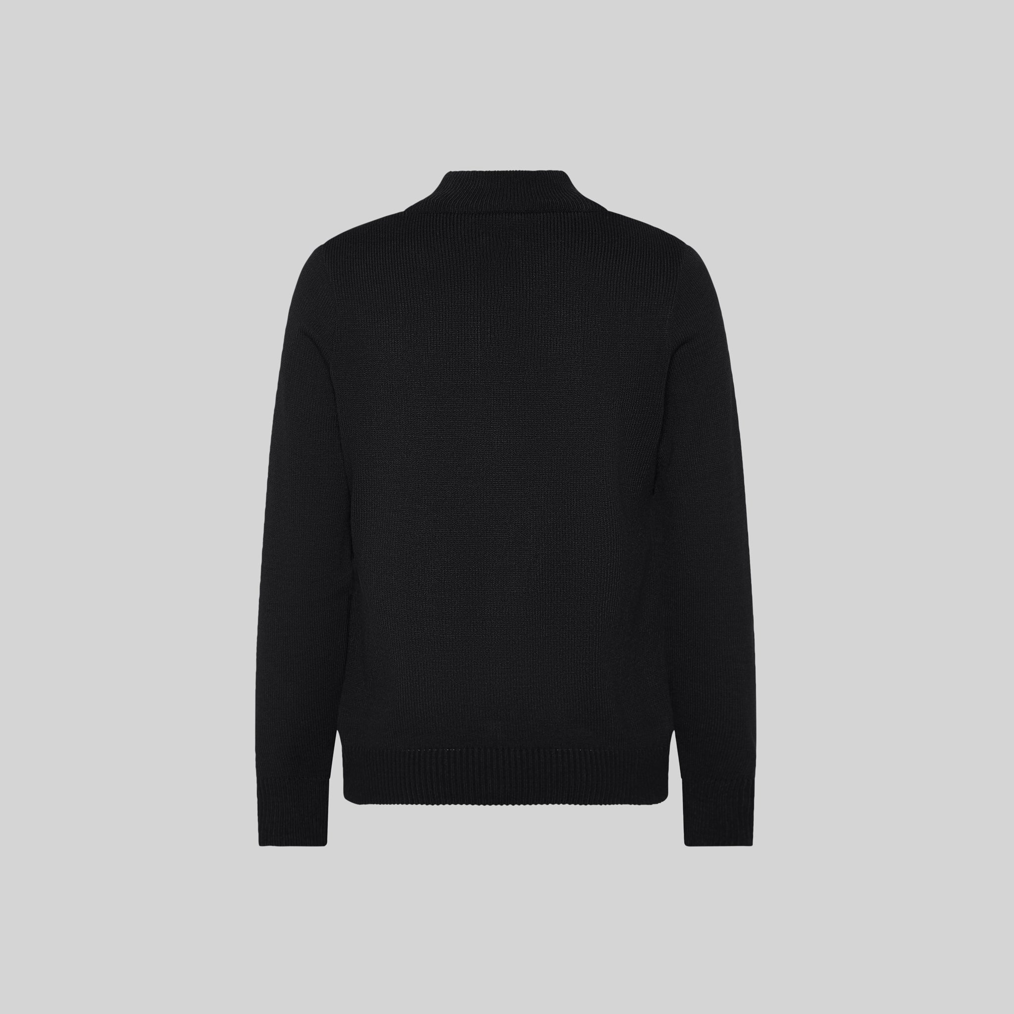 Gary's Knit cardigan femme zippé grosse maille noir marine