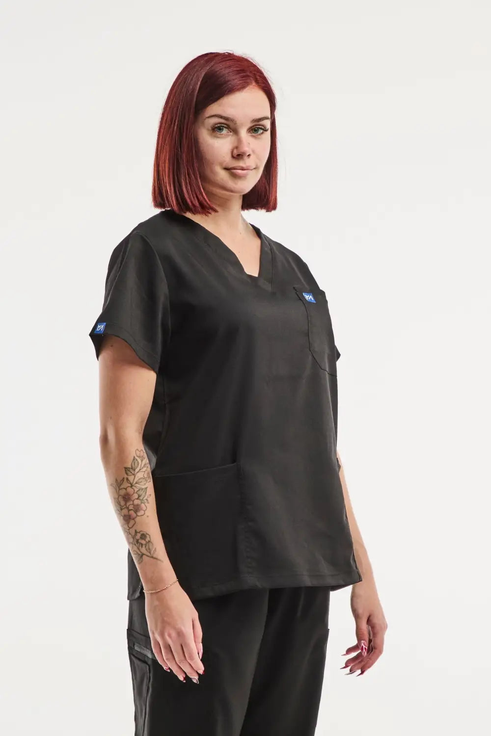 Aelin EMMA tenue médicale femme noir stretch