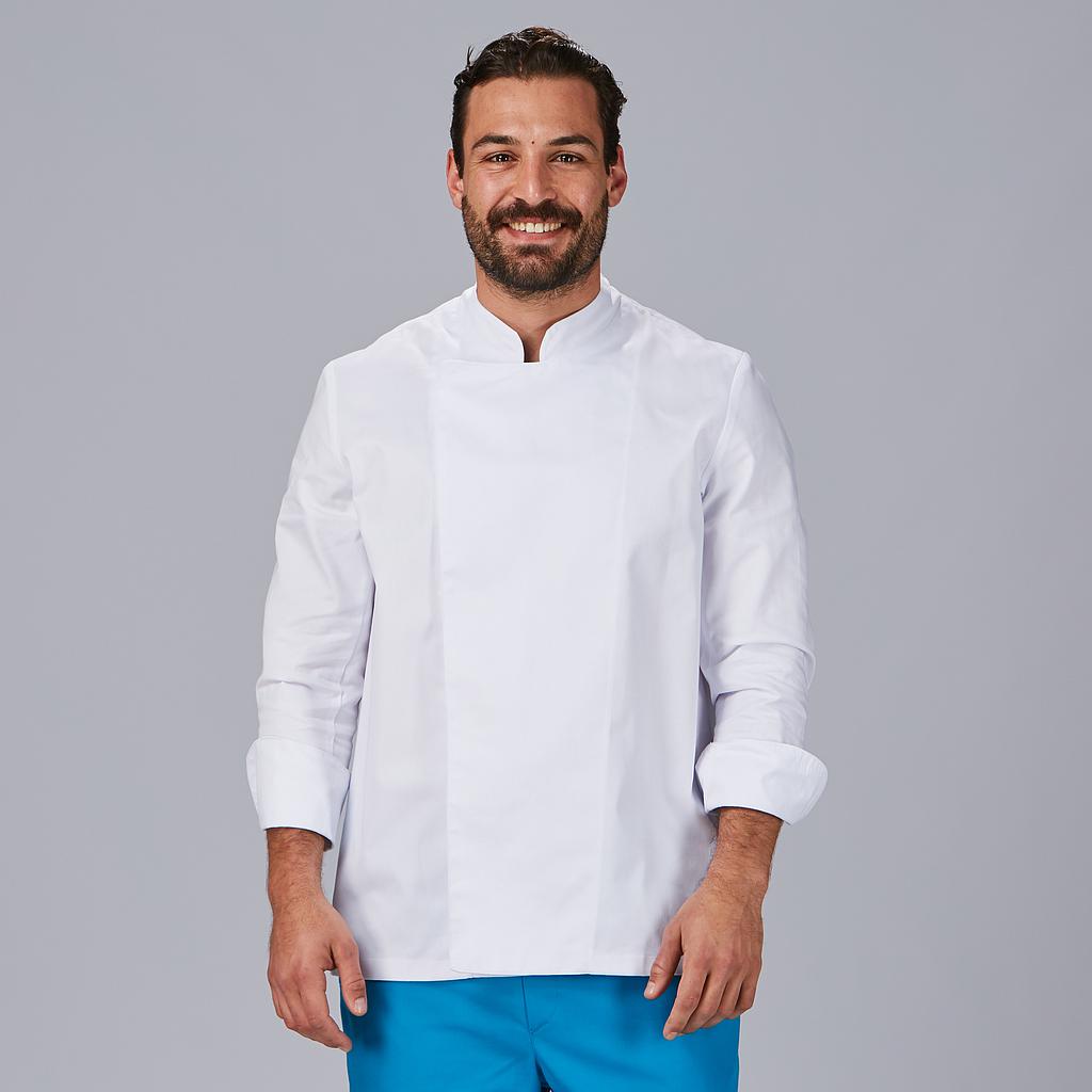 Gary's Mejia veste cuisinier noire unisexe col Mao taille L