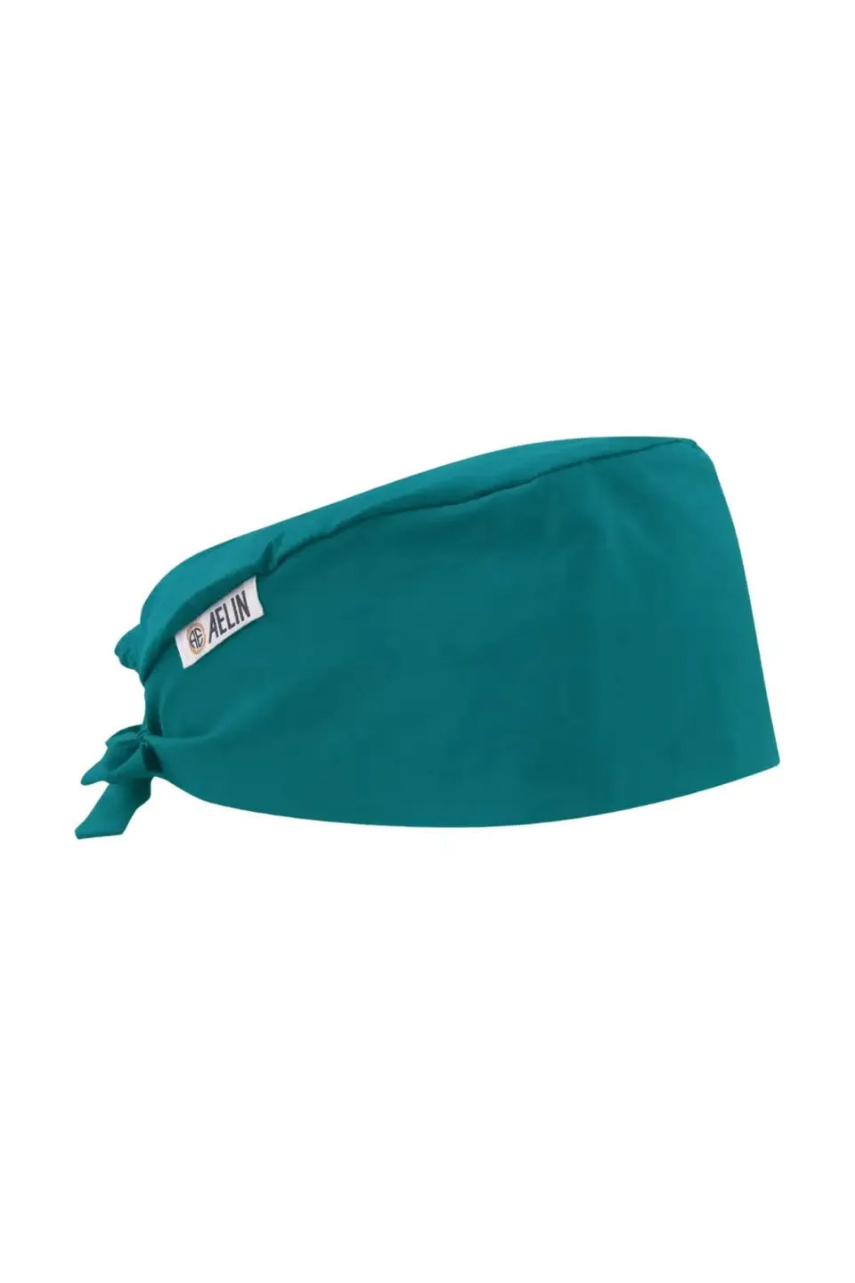 Aelin Paris calot médical vert turquoise coton cheveux courts