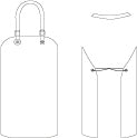 GARY'S Aprons Aure tablier cuisine blanc 115x90 cm vinyle