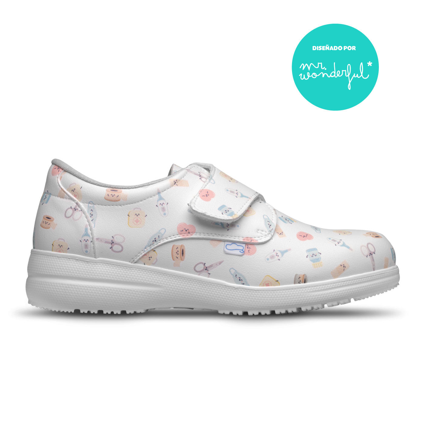 Enfermania Wonderful Chaussure Médicale Velcro Vegan