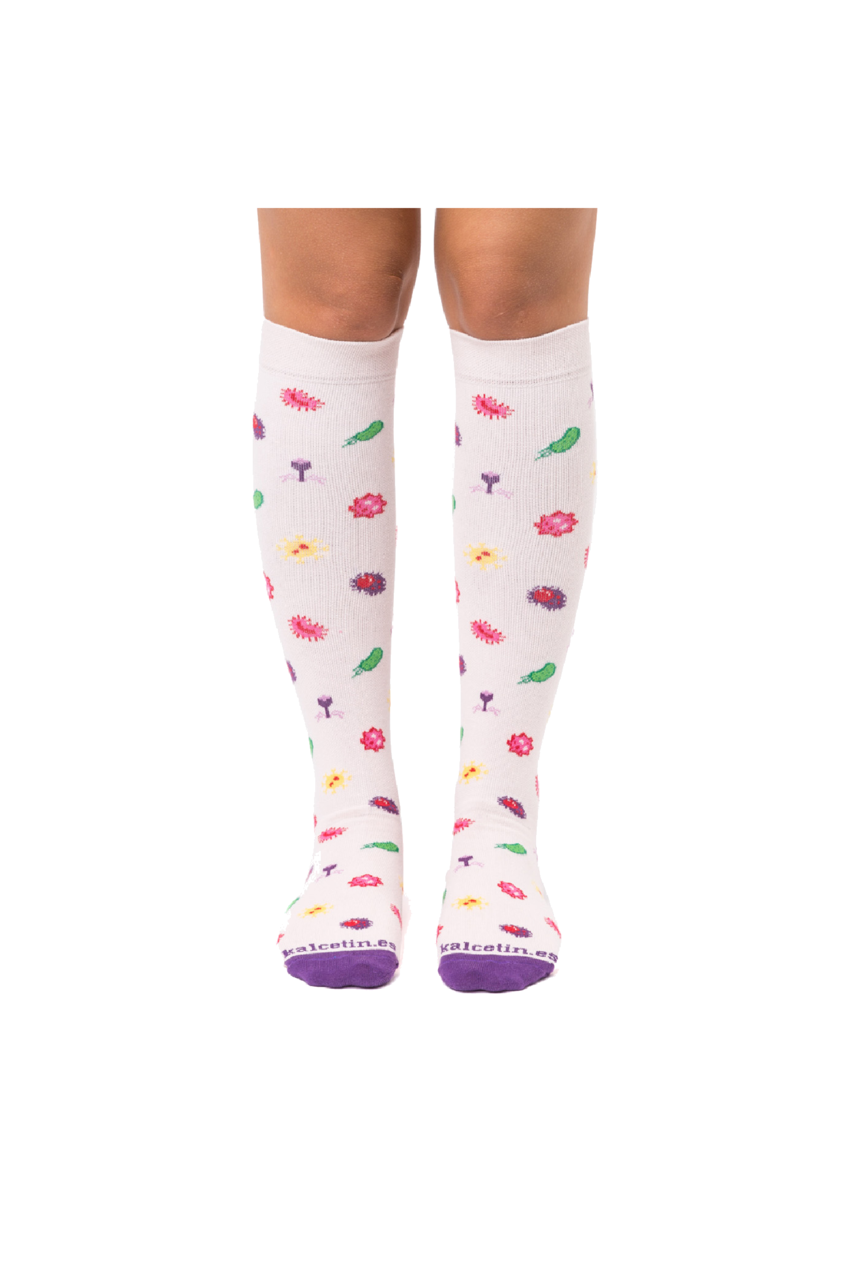 Enfermania Ropa Bacterias chaussettes compression coton S/M