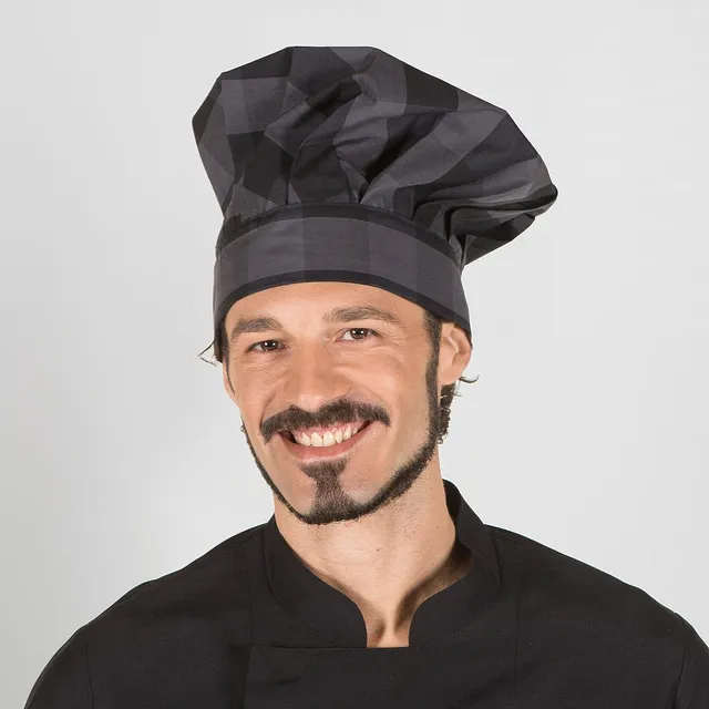 GARY'S Classic Chef calot cuisine rayures pistache taille unique