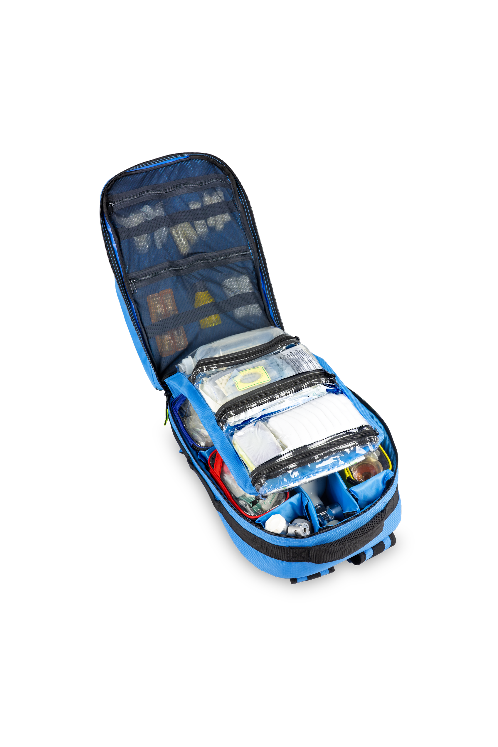 Enfermania sac médical urgence bleu bandes réfléchissantes