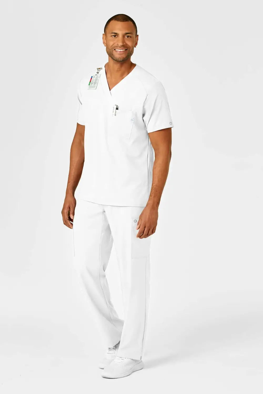Aelin LUCA W123 tenue médicale homme blanc tunique pantalon