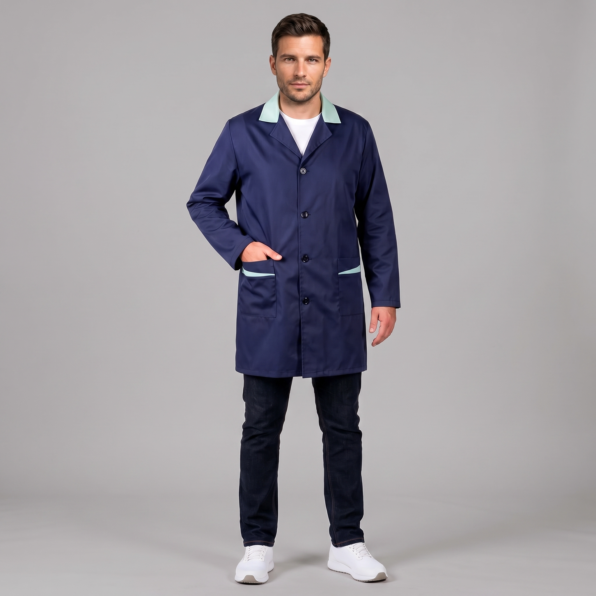 GARY'S Yago blouse médicale bleu marine XS antibactérienne