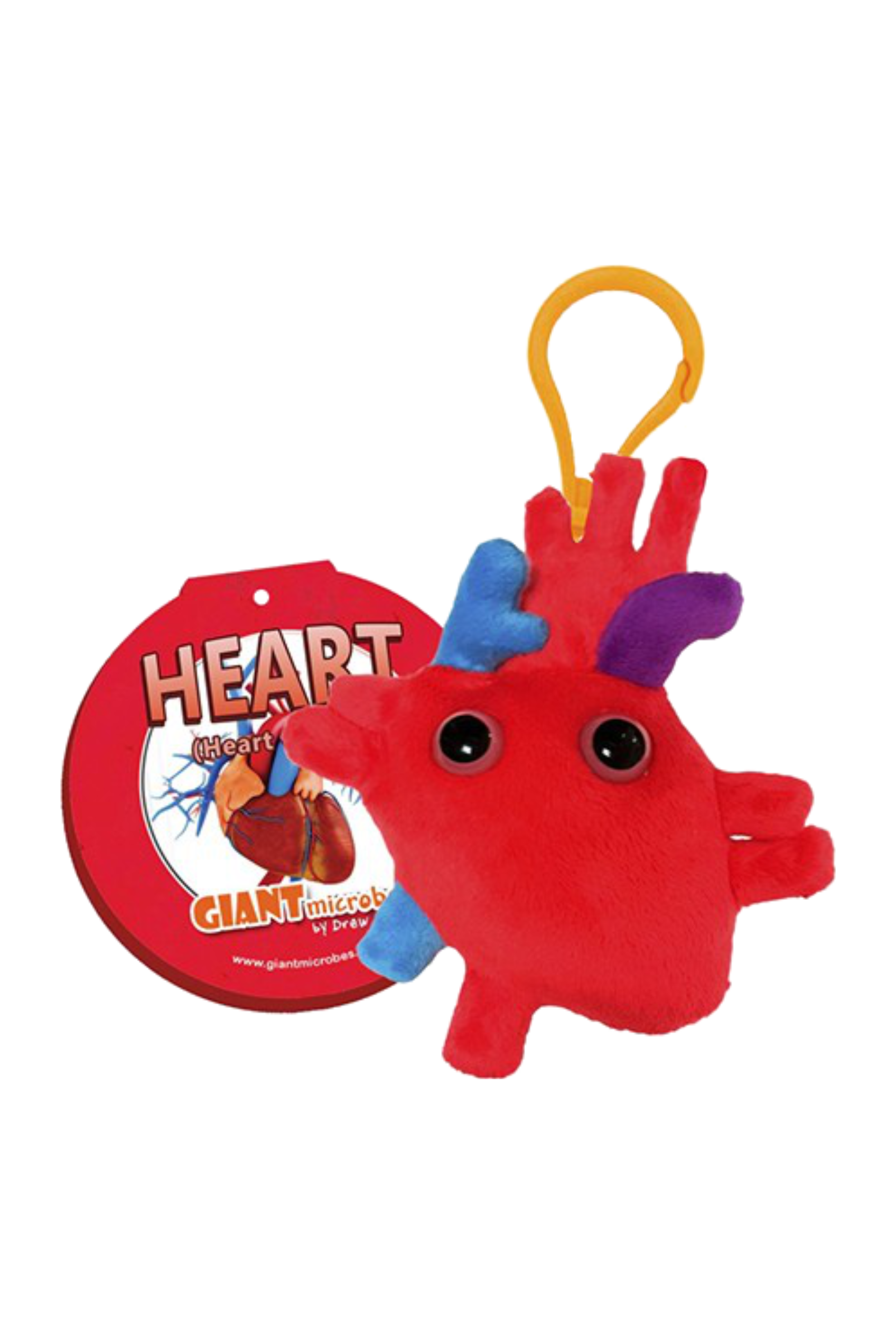 Enfermania Regalos Porte-clés cœur Giantmicrobe 10 cm
