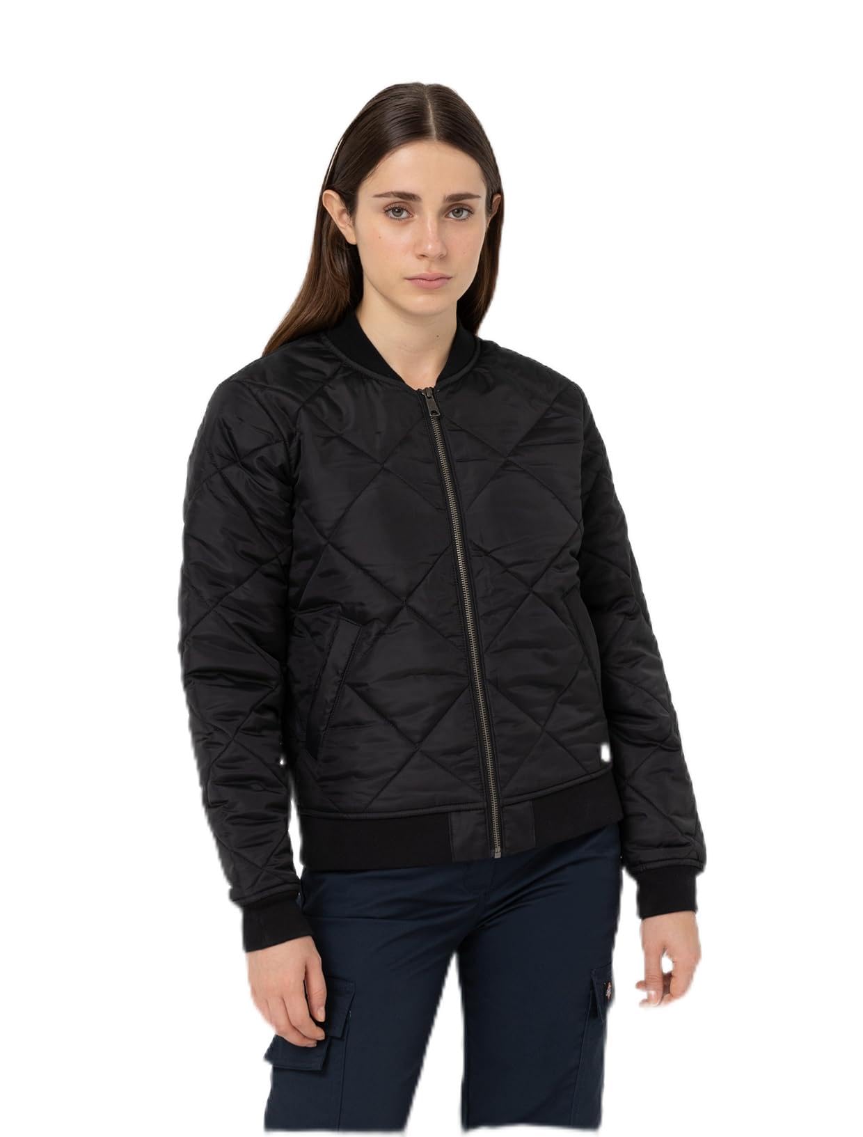 Dickies Vestes Bomber Matelassé Femme Noir S