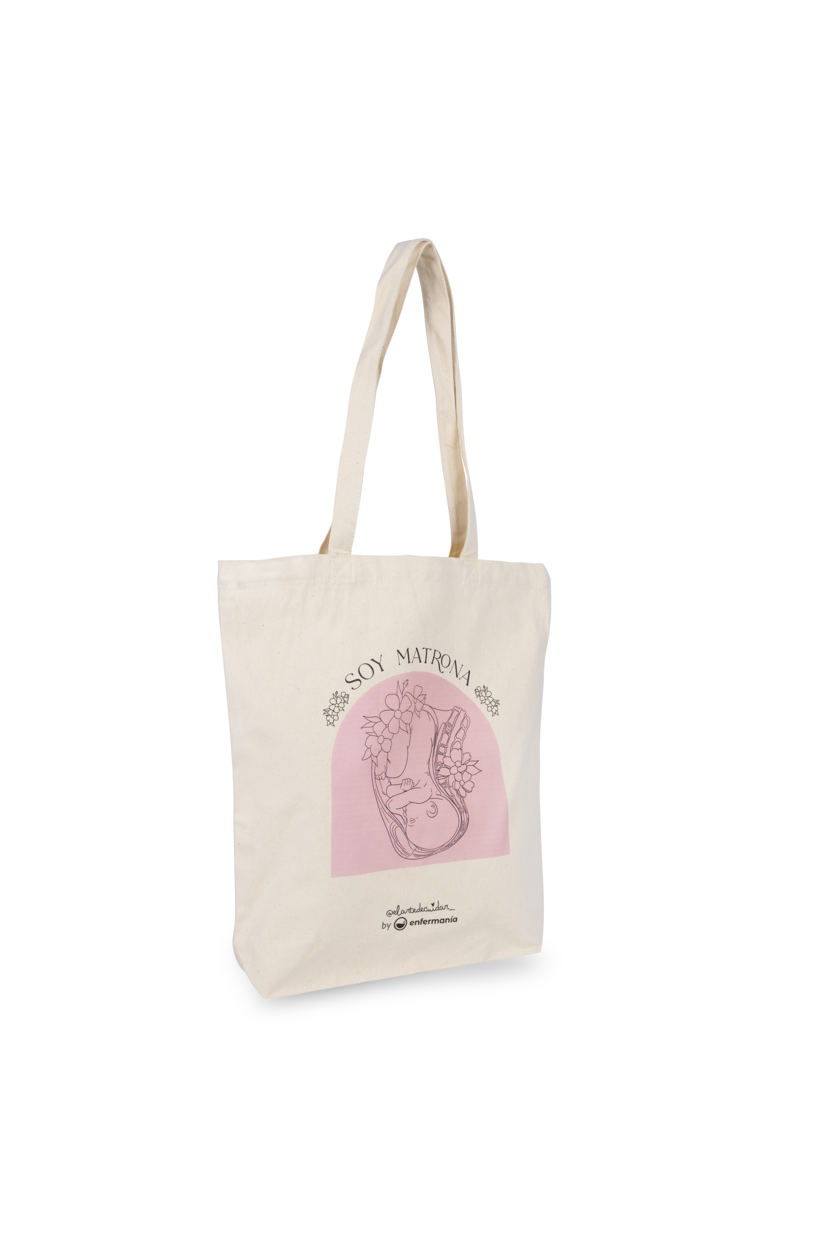 Enfermania Soy Matrona tote bag sage-femme coton bio 37x42