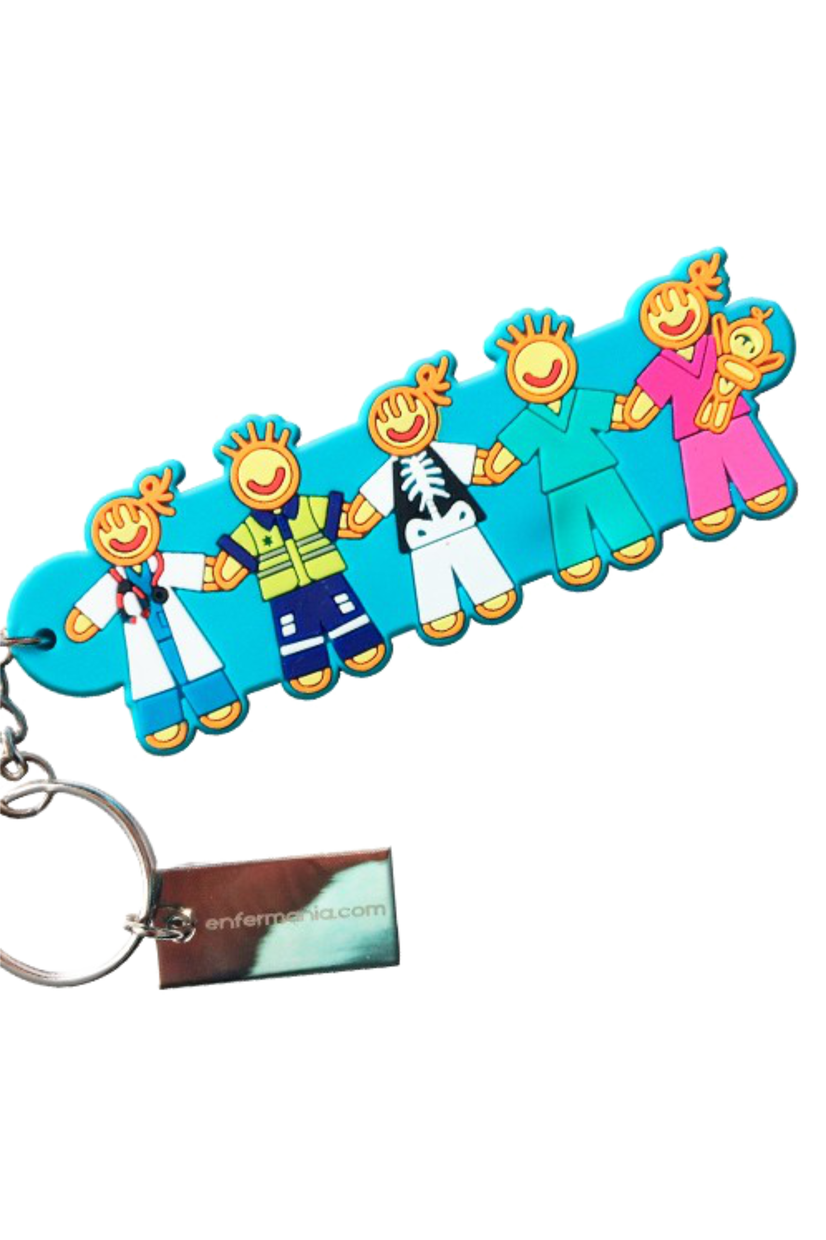 Enfermania Regalos Team porte-clés double face caoutchouc