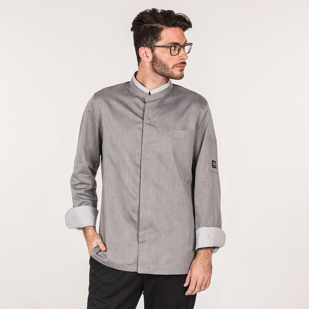 GARY'S Chef veste cuisine homme Zelo grise stretch taille S