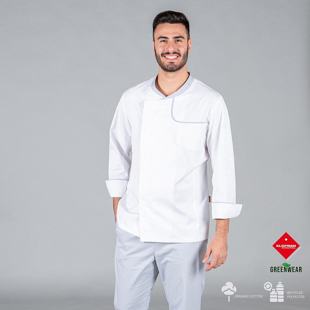 Gary's Otero veste cuisine homme gris perla coton bio