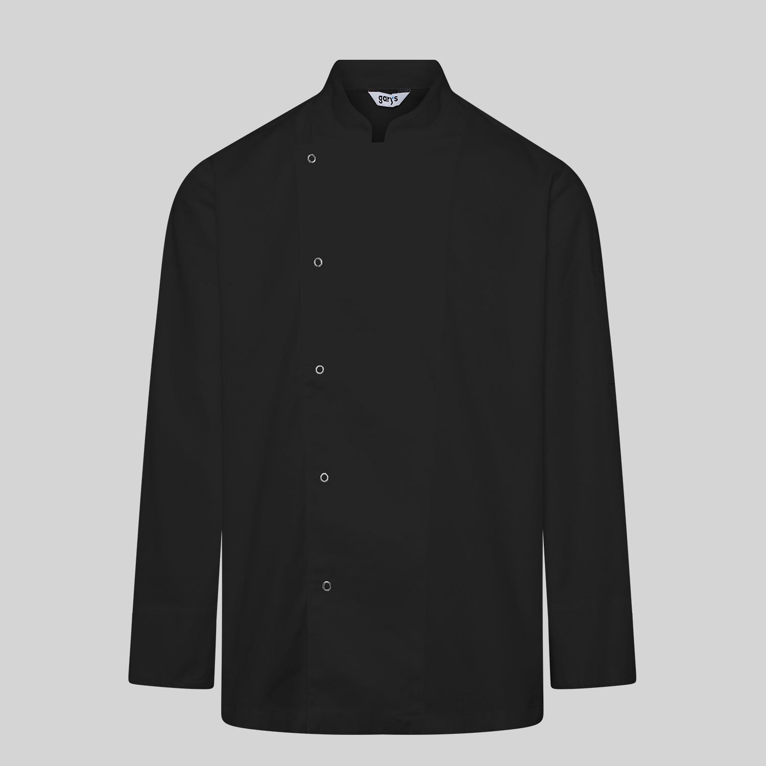 GARY'S Ortiz veste cuisine unisexe noire manches longues