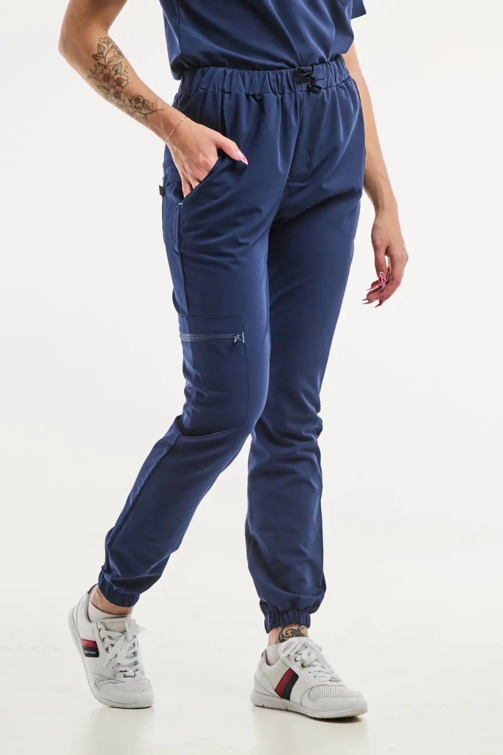 Aelin Slimfit NEW Pantalon Médical Bleu Marine 3 Poches