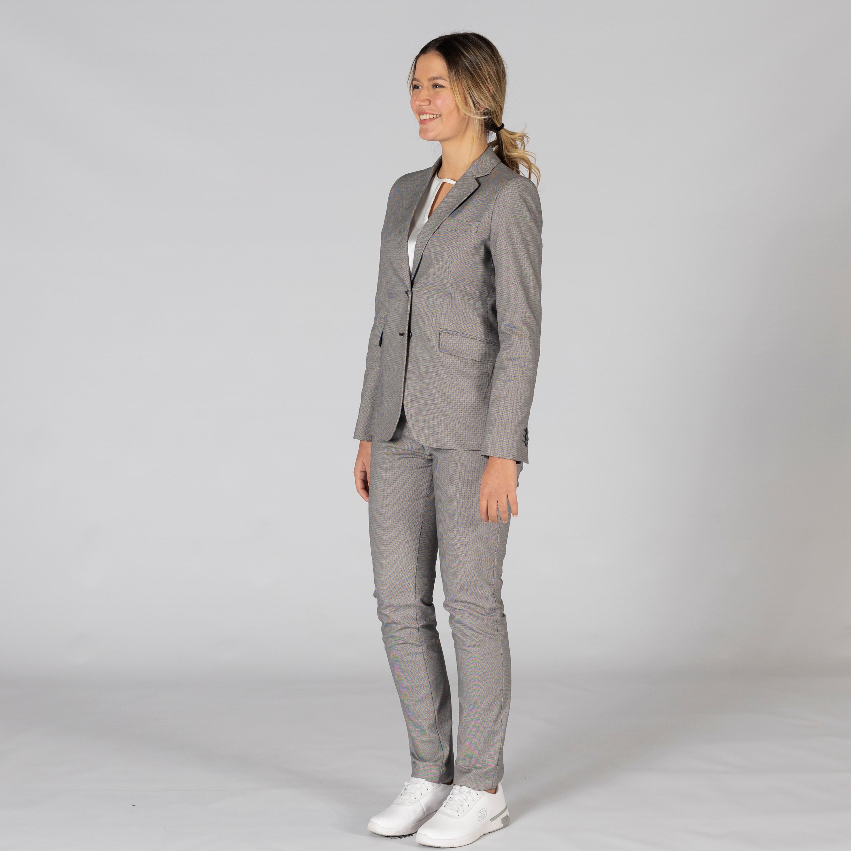 Gary's Meeting pantalon chino femme marino coton stretch