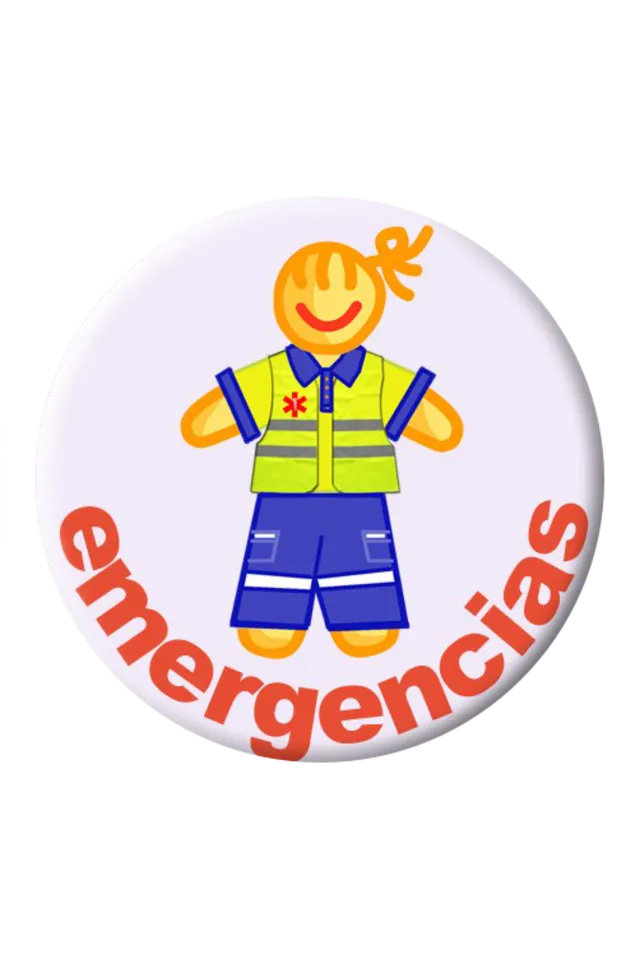 Enfermania Regalos chapa badge urgences 38 mm métal plastifié