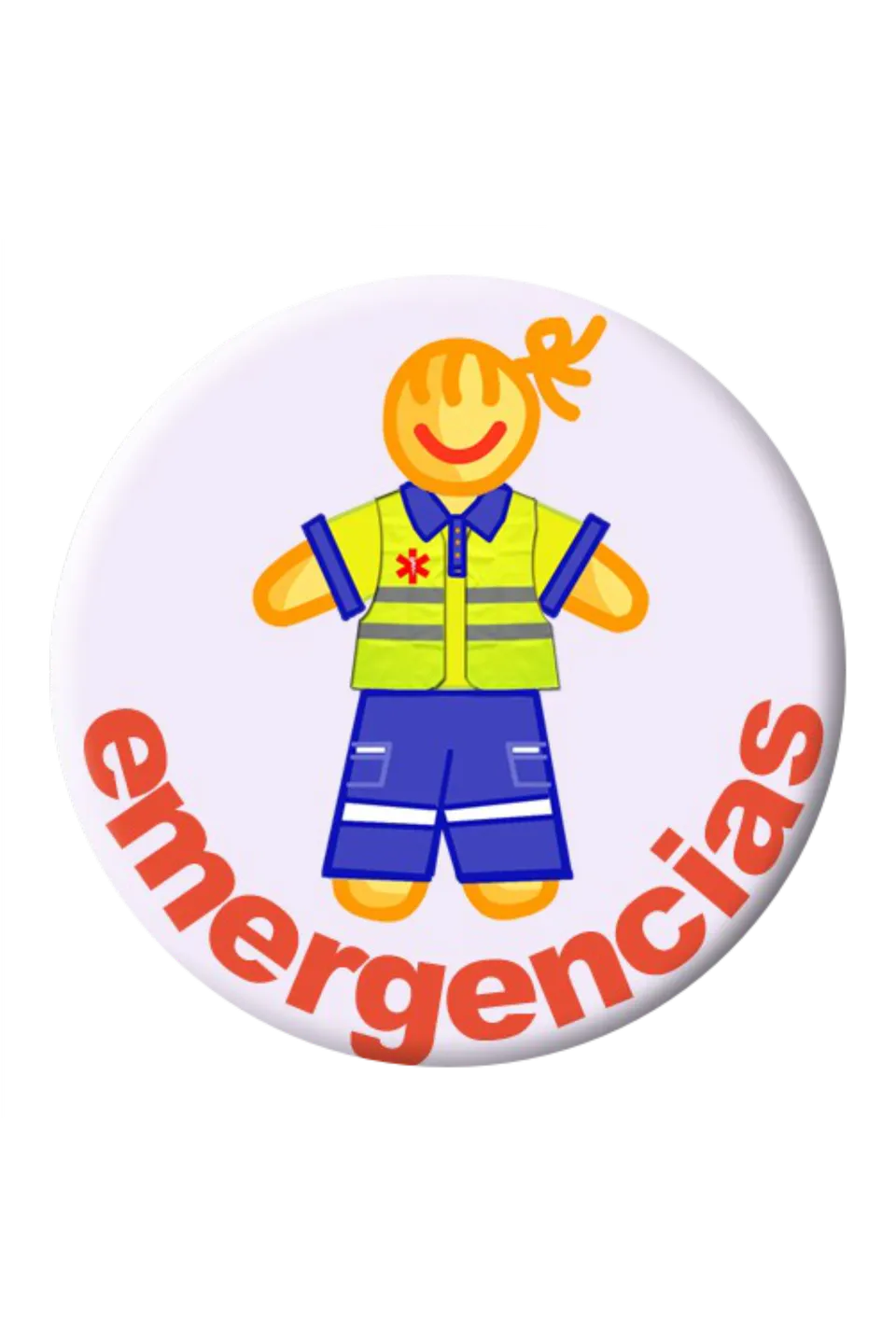 Enfermania Regalos chapa badge urgences 38 mm métal plastifié