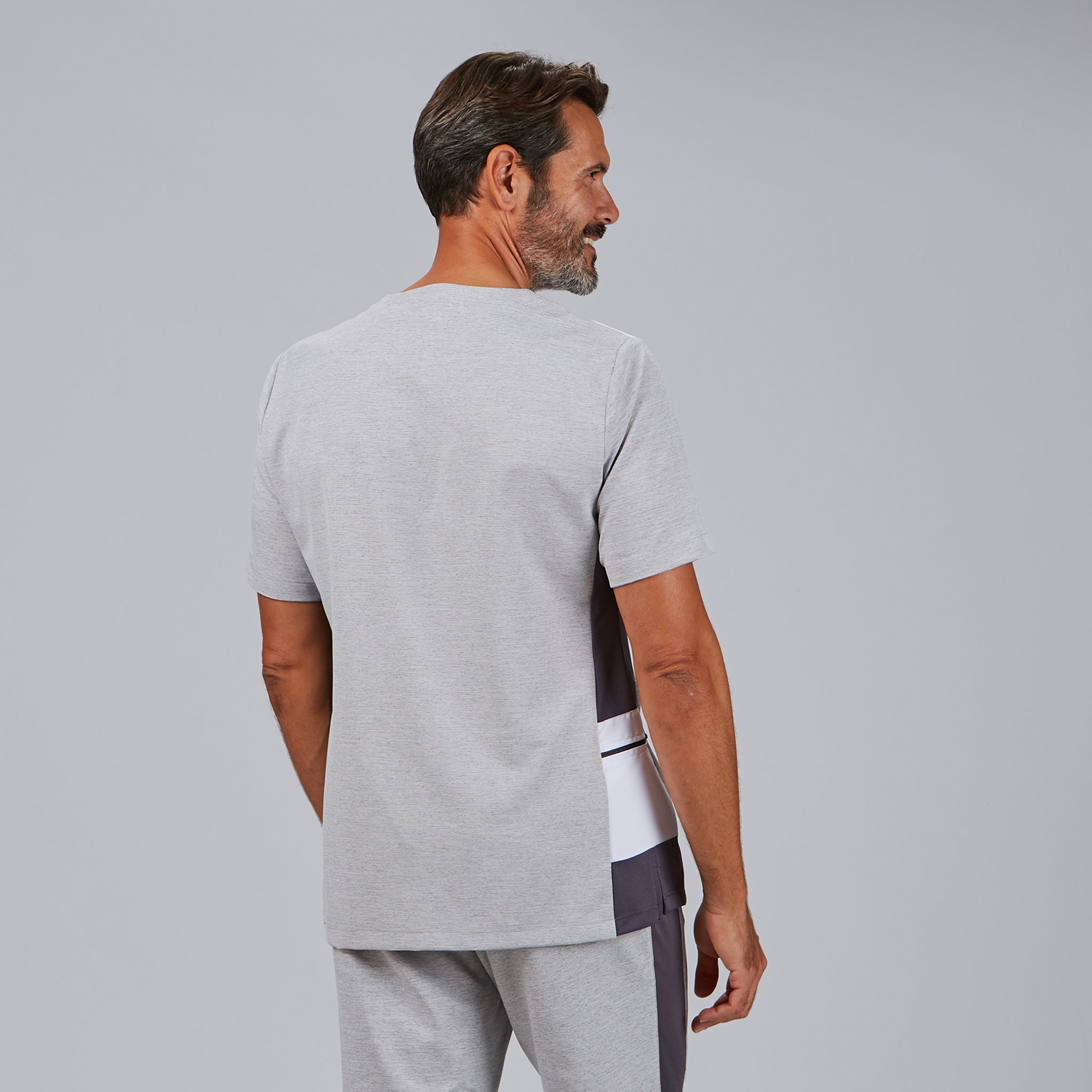 GARY'S Blouses Fidel blouse médicale homme gris perle stretch