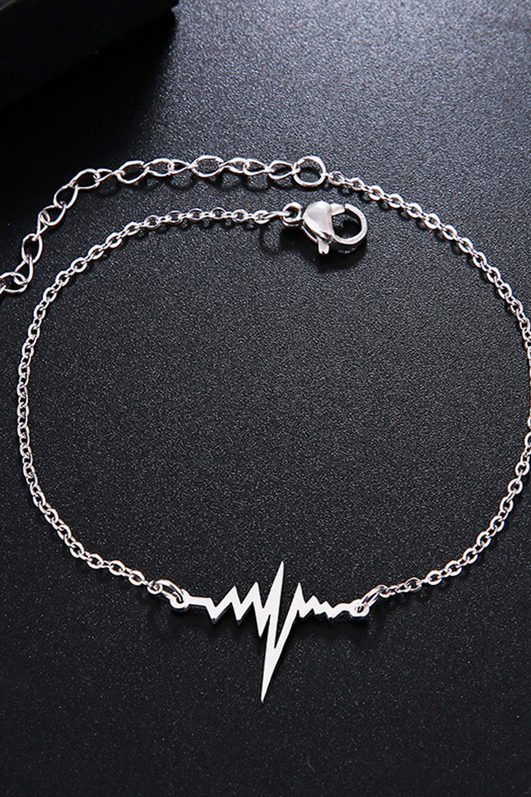 Enfermania bracelet battement de cœur acier or hypoallergénique